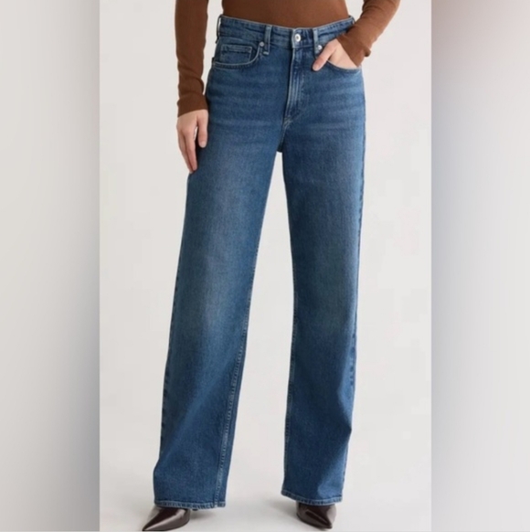 rag & bone Denim - Rag & Bone Lori Mid Rise Wide Leg Jeans in Covington Wash, Size 29 NWT